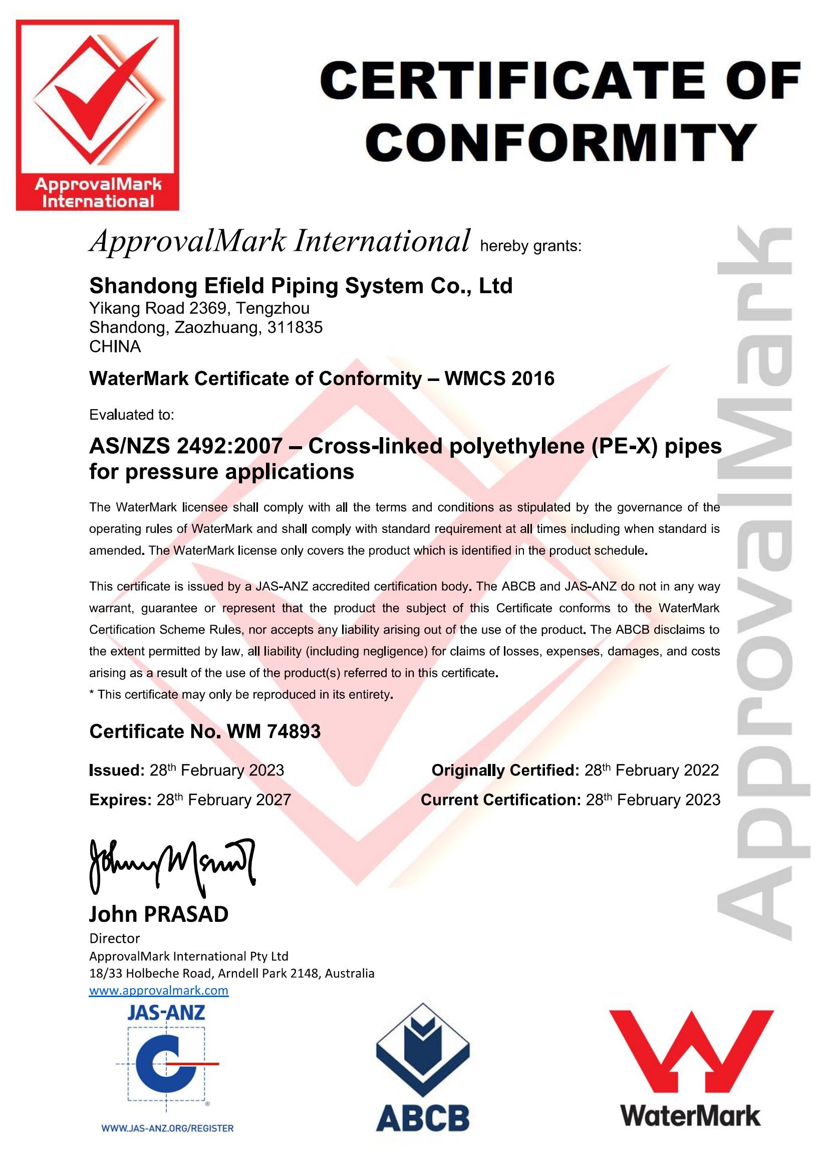 AU-ApprovalMark-Water Pexa pipe